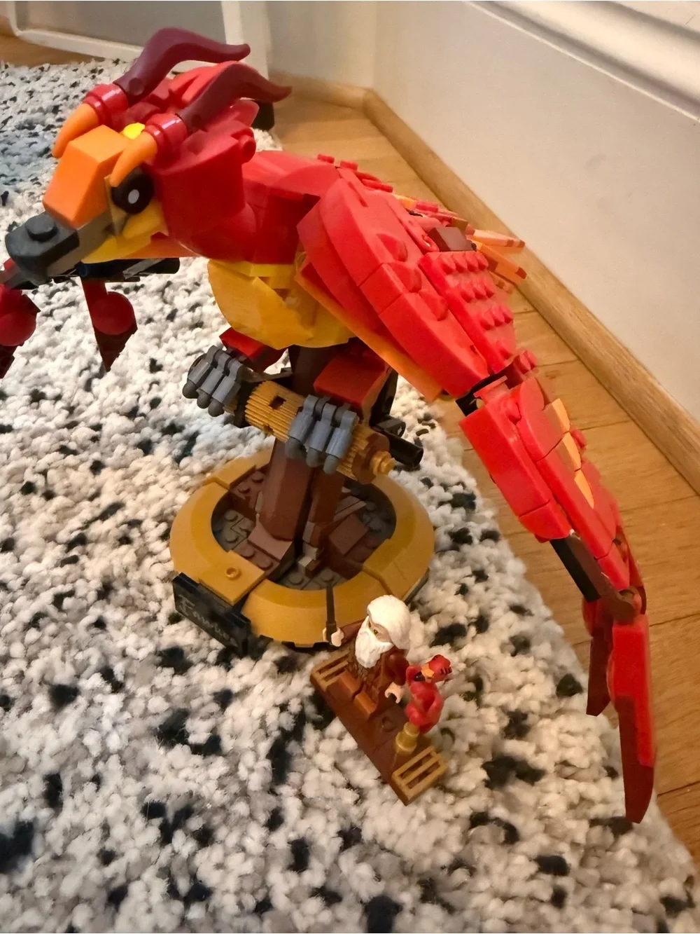 LEGO Harry Potter Fawkes Phoenix Model - Red, Yellow